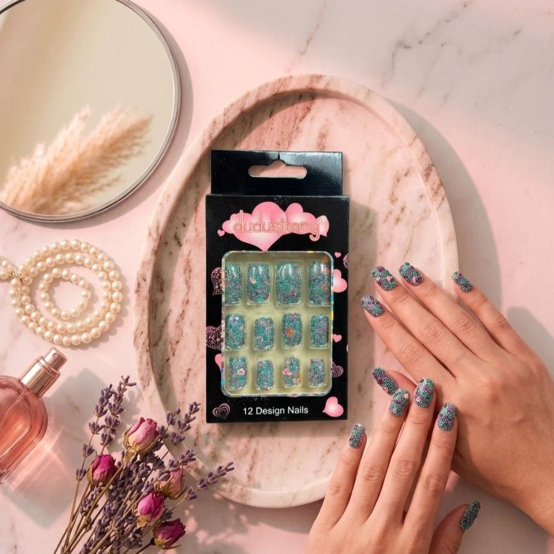 Sky Blue Nails