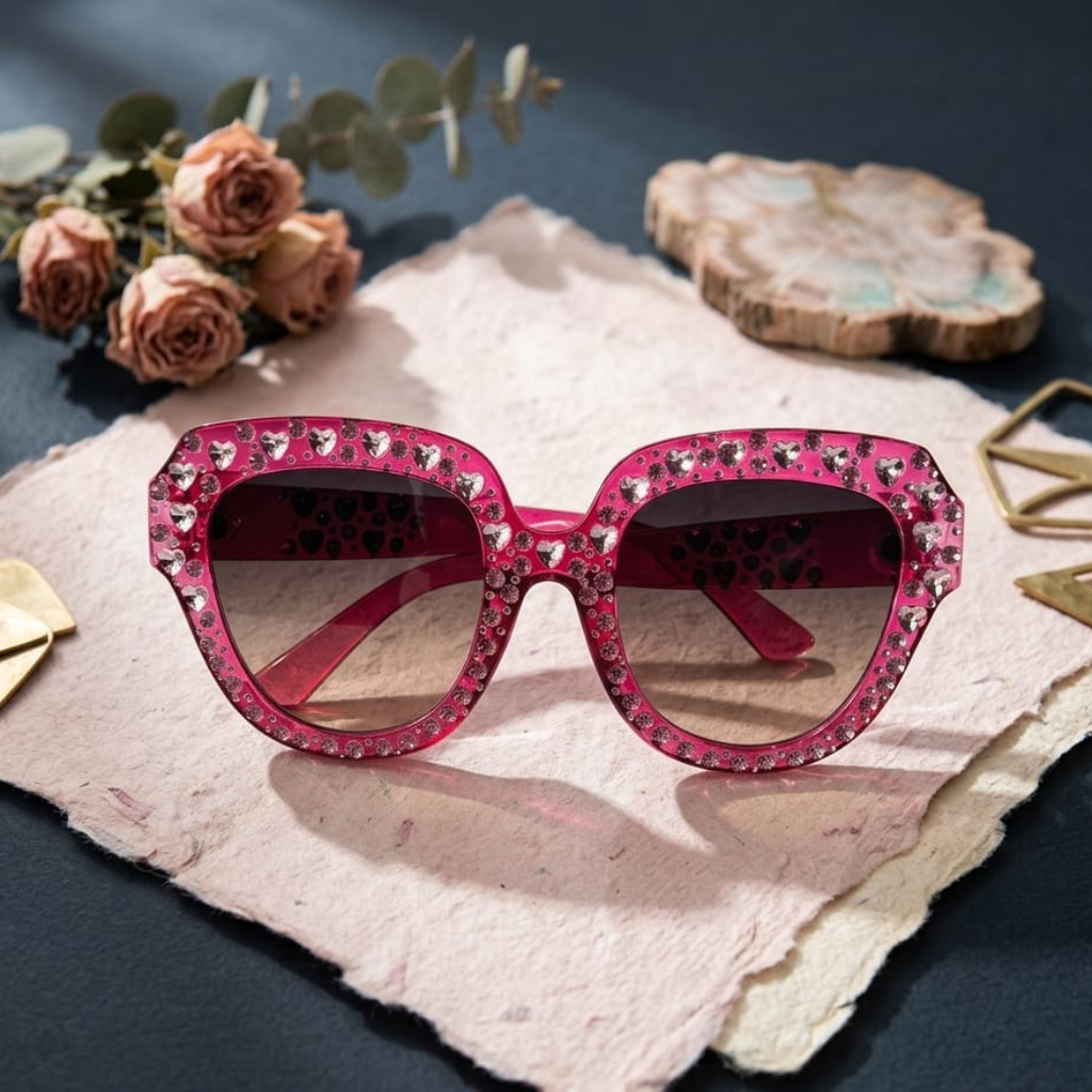 Gucci Crystal Heart sunglasses