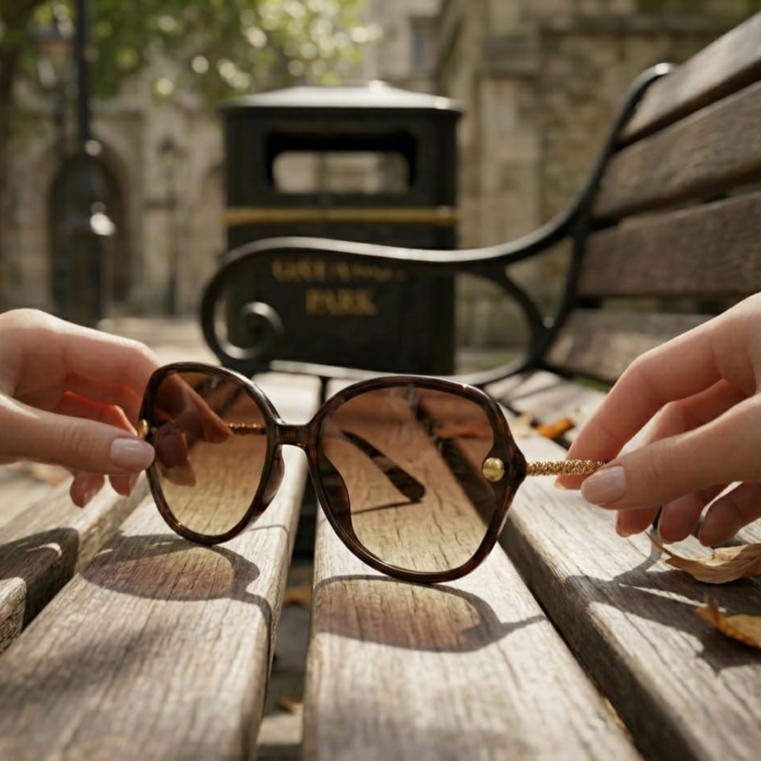 Brown tortoiseshell sunglasses
