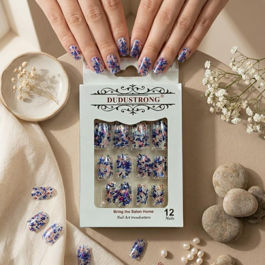 Multi Floral Nails