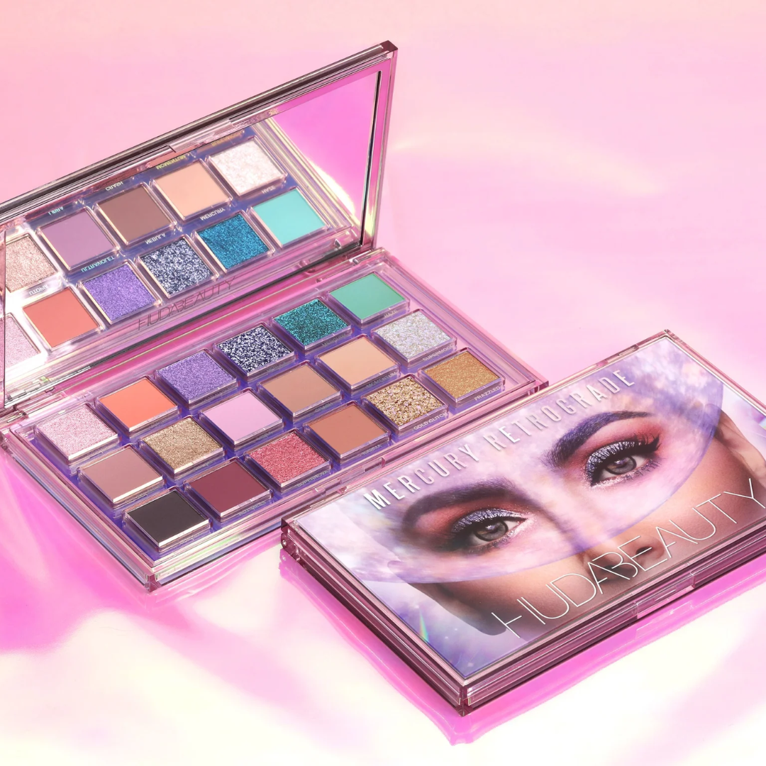 The Huda Beauty Mercury Retrograde Eyeshadow Palette