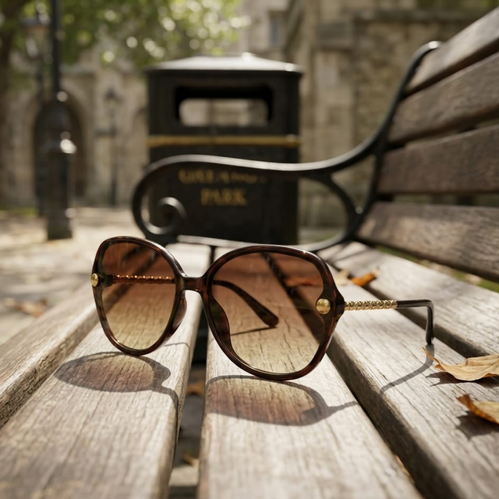 Brown tortoiseshell sunglasses