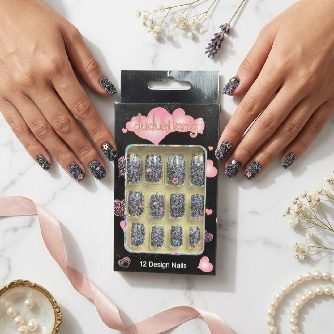 Blue Beads  Nails