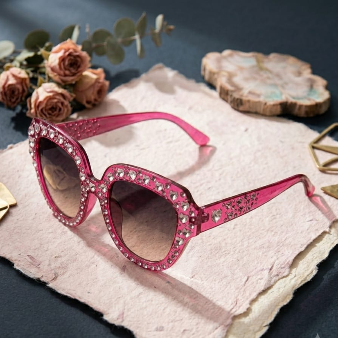 Gucci Crystal Heart sunglasses