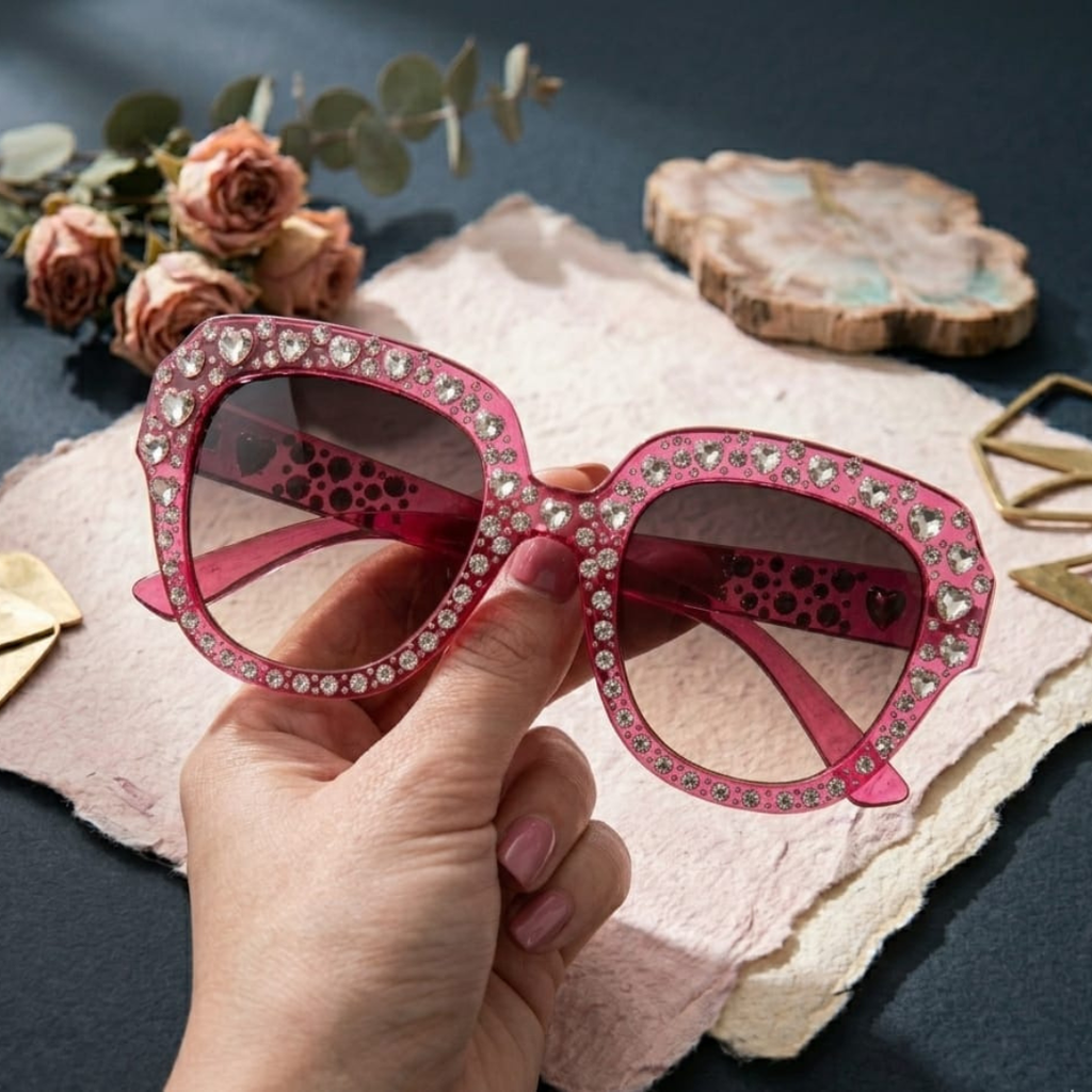 Gucci Crystal Heart sunglasses