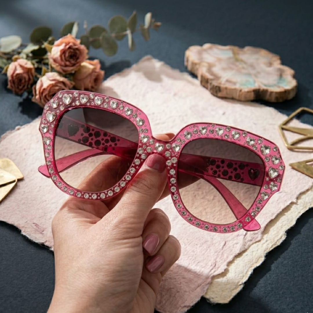 Gucci Crystal Heart sunglasses