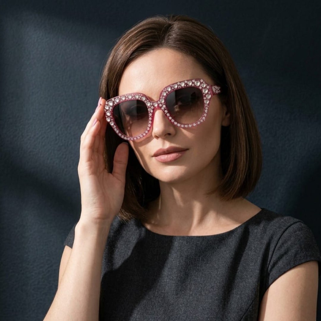 Gucci Crystal Heart sunglasses