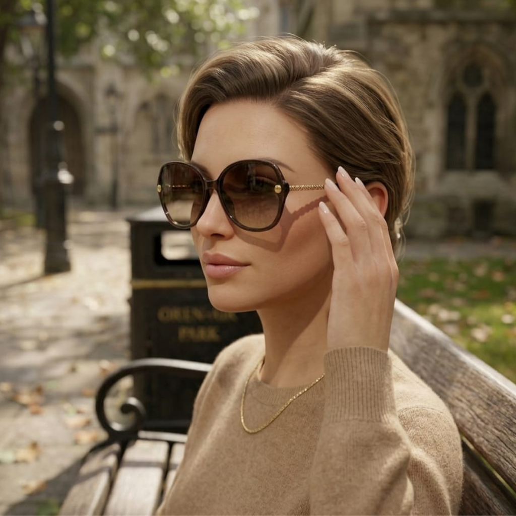 Brown tortoiseshell sunglasses