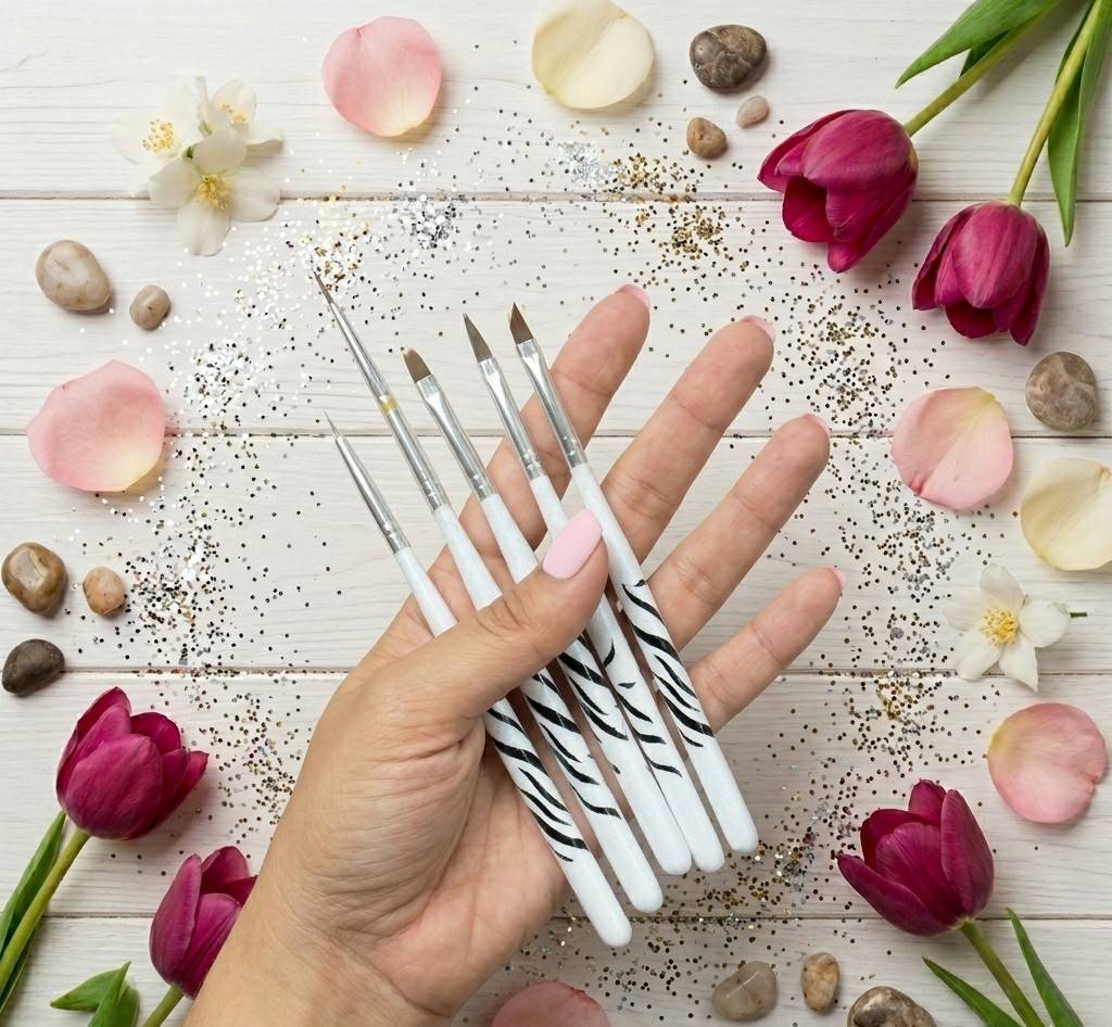 8 piece nail art brushes