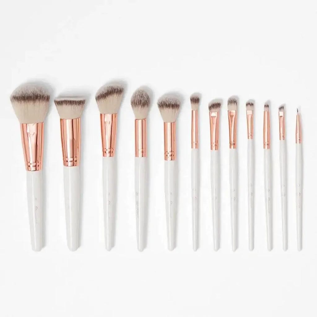 BH Cosmetics Rose Gold Brushes Set with Zipper Pouch