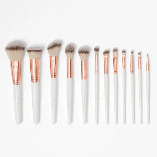 BH Cosmetics Rose Gold Brushes Set with Zipper Pouch