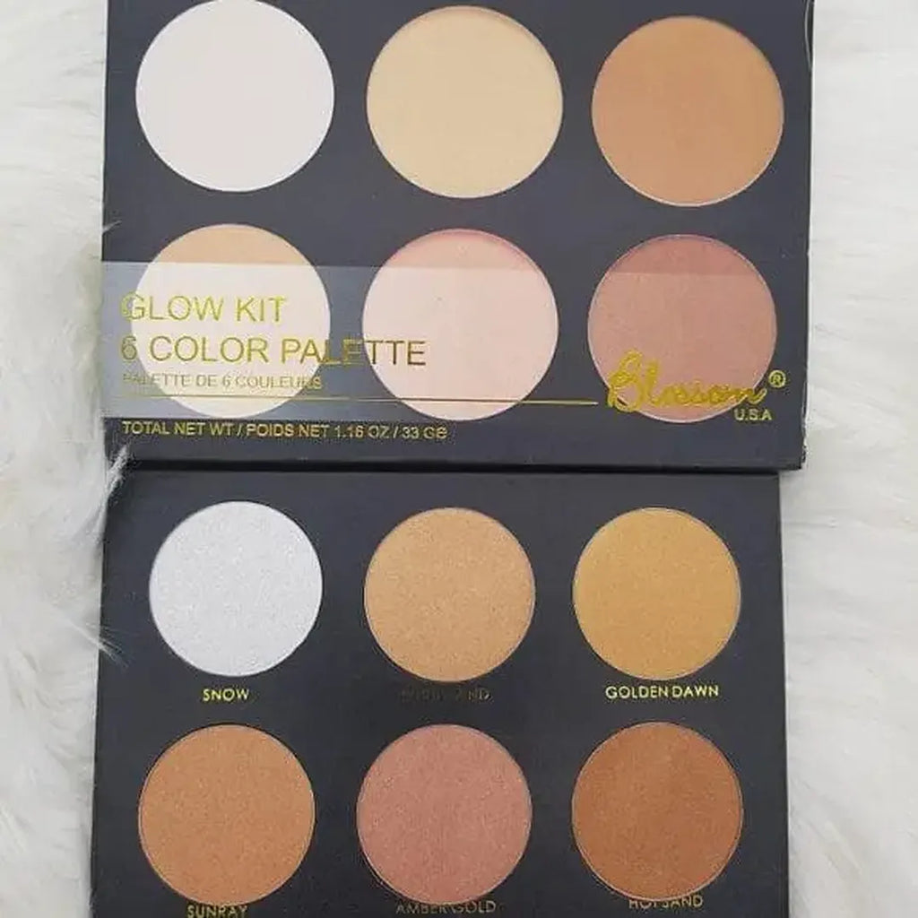 Blossom 6 Color Glow Kit Highlighter Palette