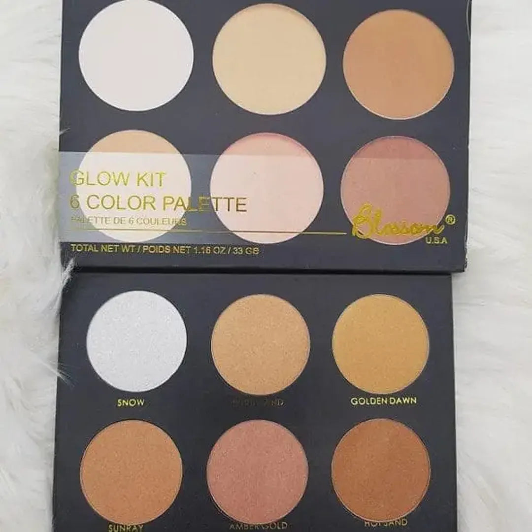 Blossom 6 Color Glow Kit Highlighter Palette
