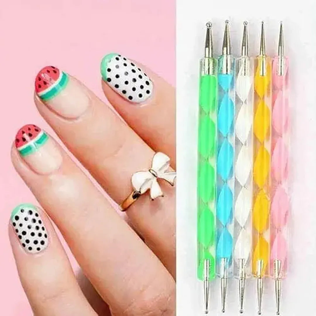 Double Sided Nail Art Dotting Tool 5 Pieces