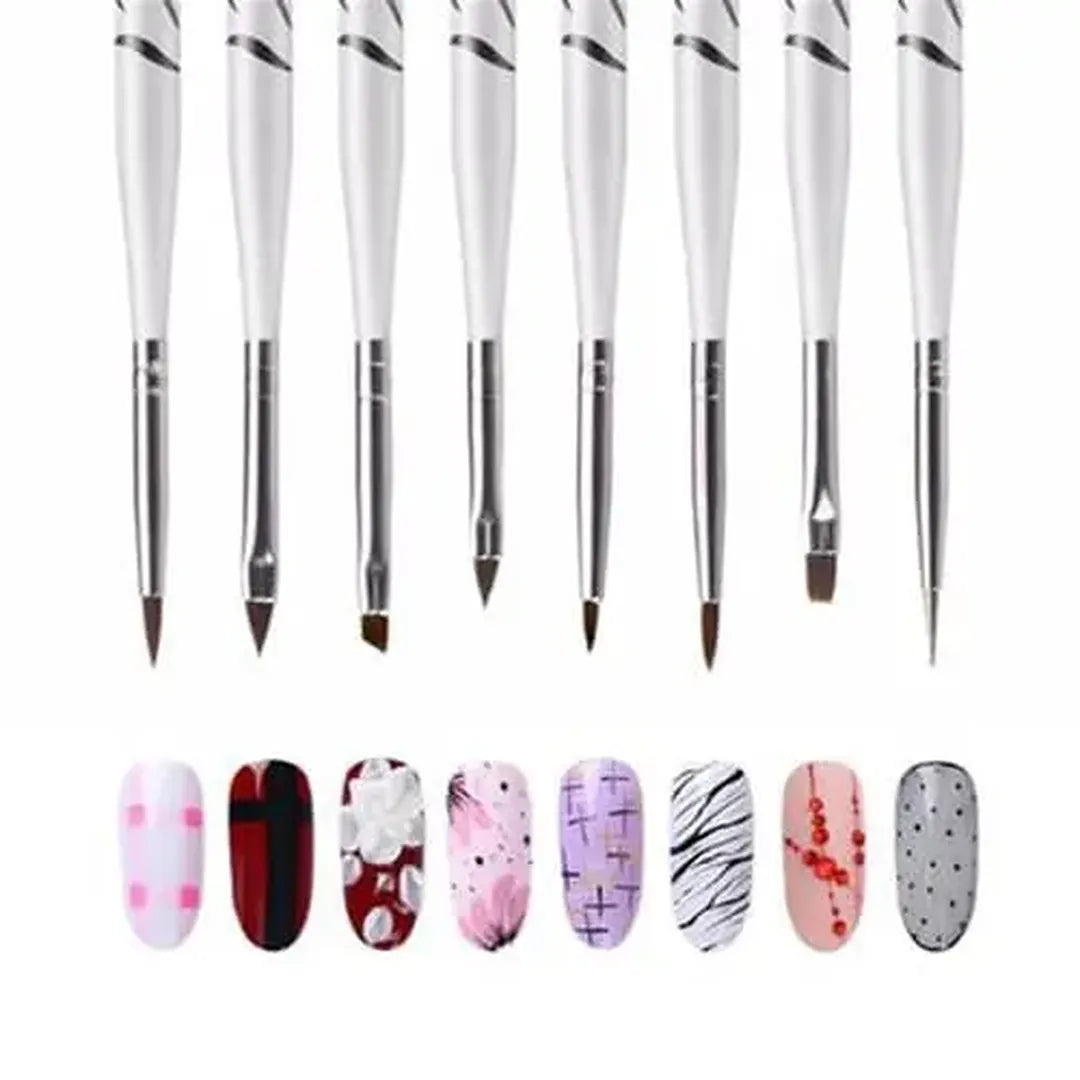 🎁 Acrylic 3d Nail Art Brush Set 8 Pieces (100% off)