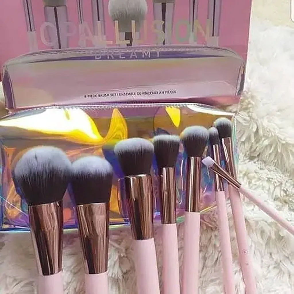 BH Cosmetics Opallusion Dreamy 8 Piece Brush Set