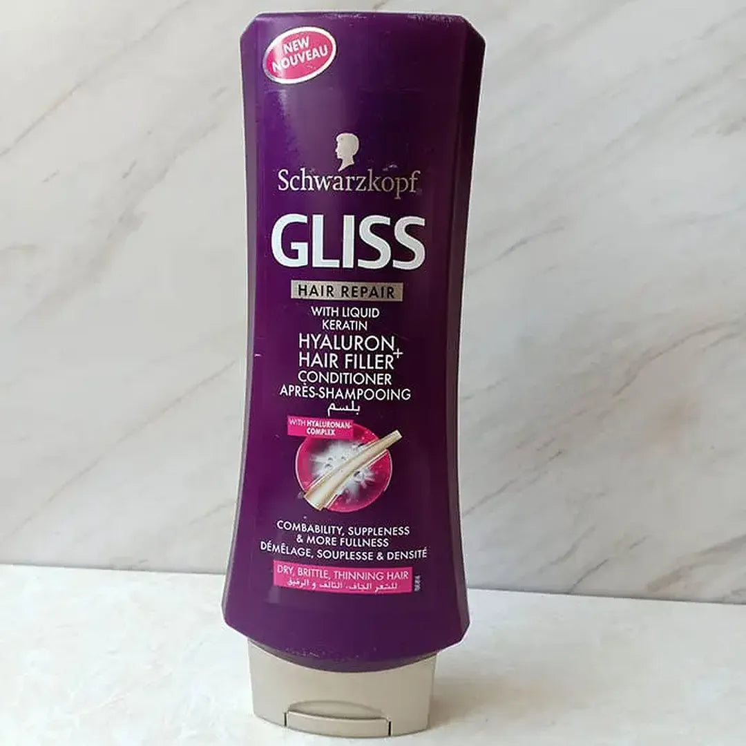 Schwarzkopf Gliss Hair Repair With Liquid Keratin Hyaluron Hair Filler Conditioner 400ML
