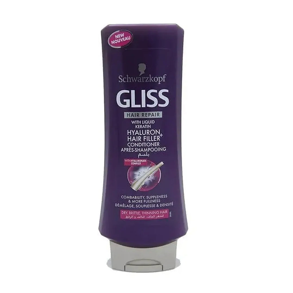 Schwarzkopf Gliss Hair Repair With Liquid Keratin Hyaluron Hair Filler Conditioner 400ML