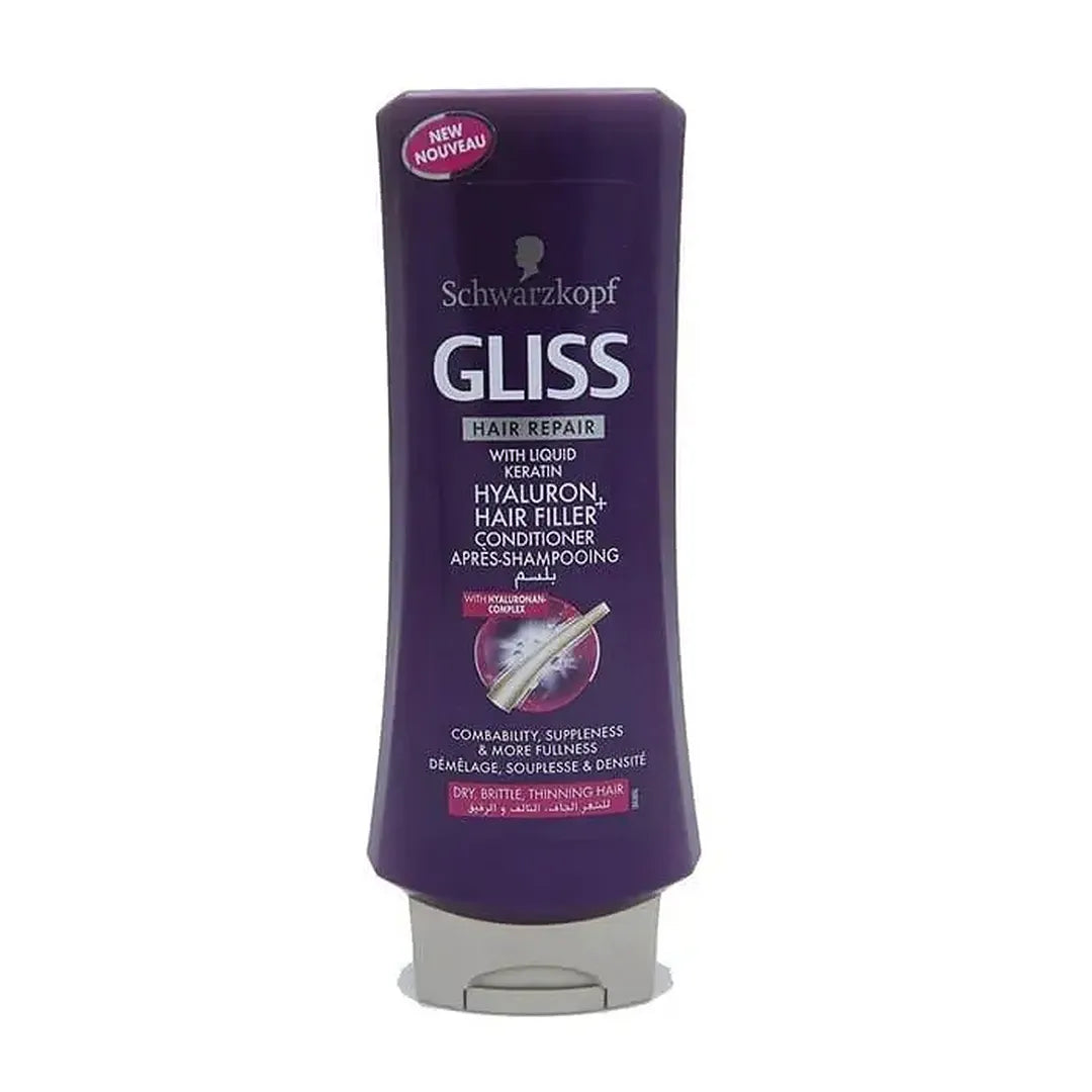 Schwarzkopf Gliss Hair Repair With Liquid Keratin Hyaluron Hair Filler Conditioner 400ML