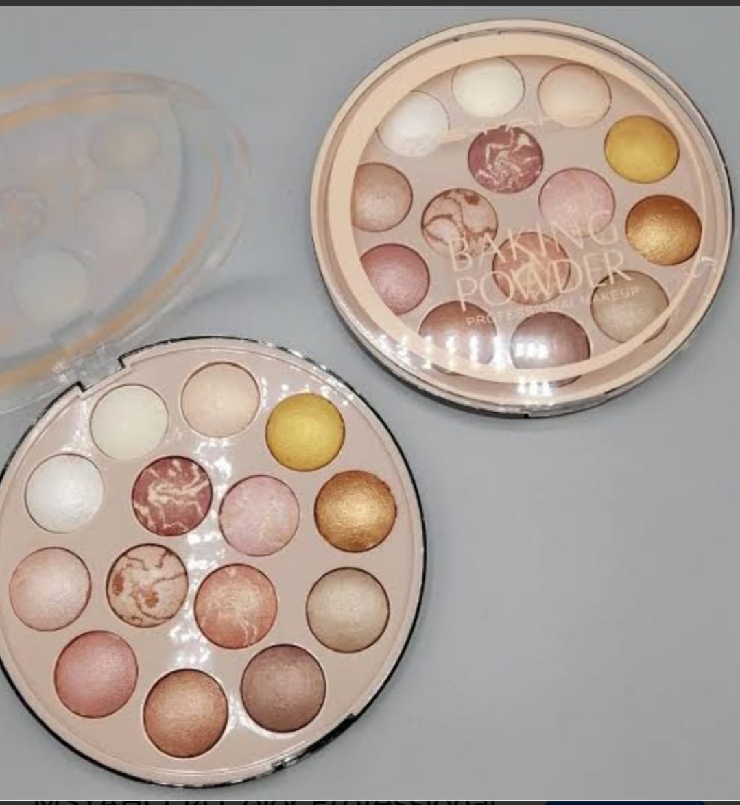 MSYAHO 14 Color Professional Makeup Baking Powder Highlighter Kit
