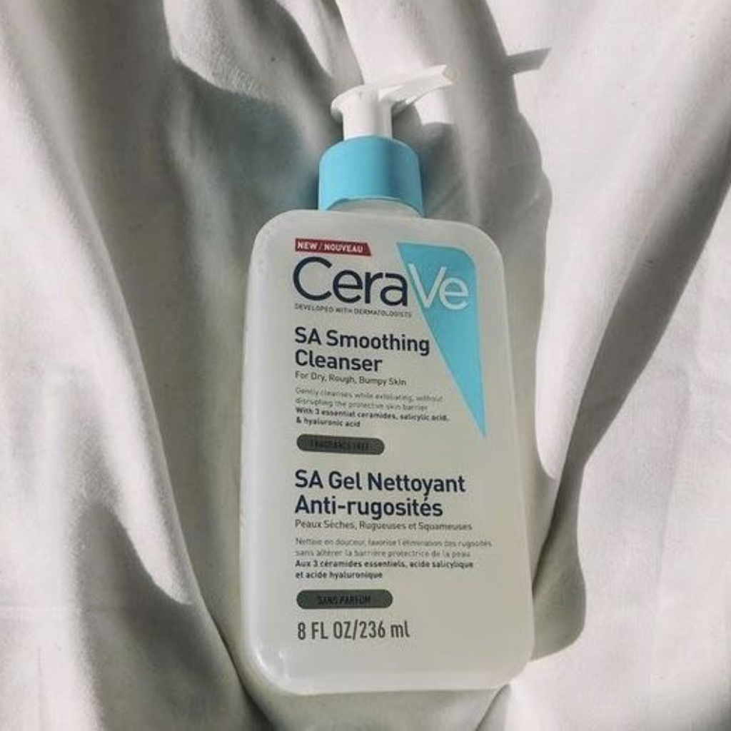 CeraVe  SA Smoothing Cleanser – Exfoliate, Refine