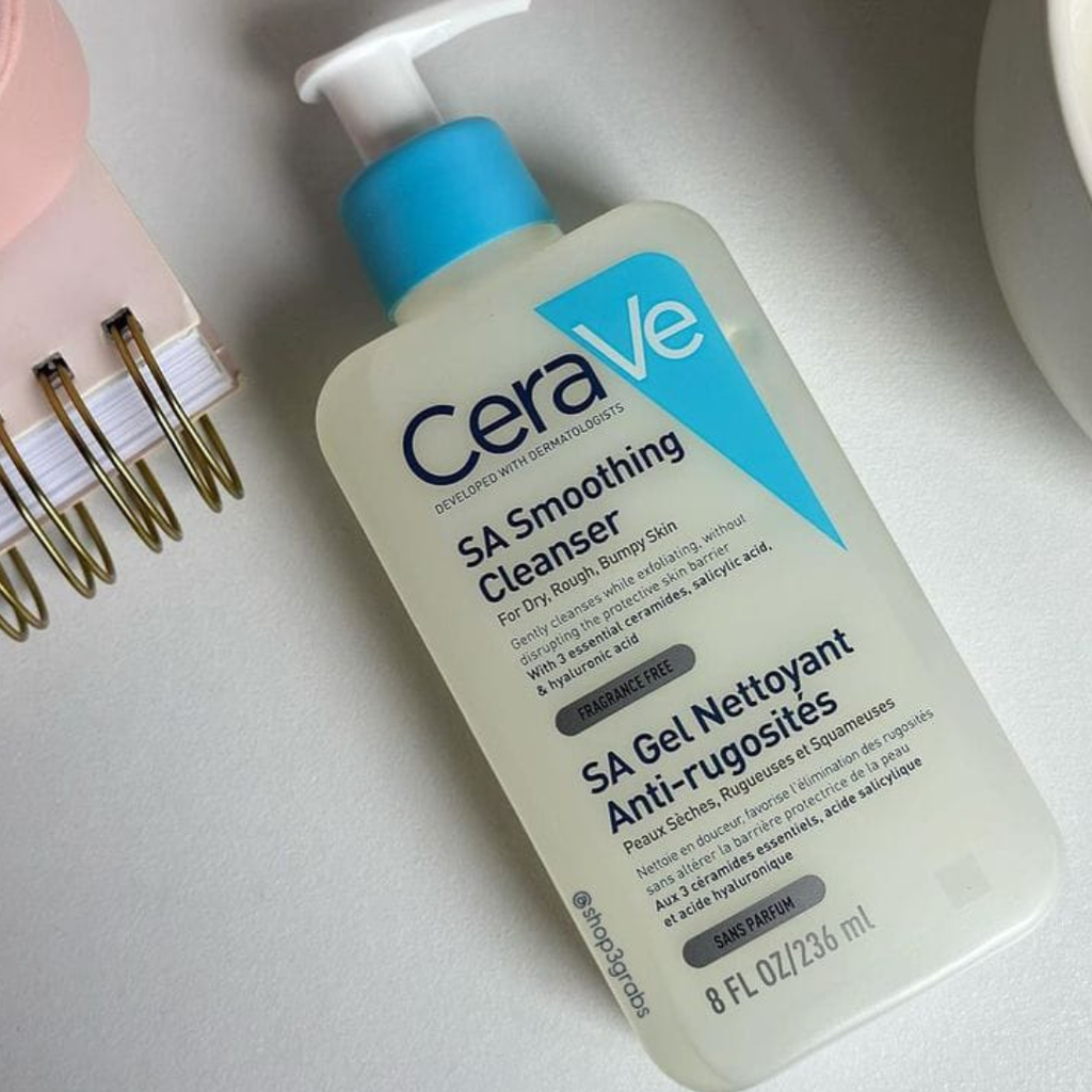 CeraVe  SA Smoothing Cleanser – Exfoliate, Refine