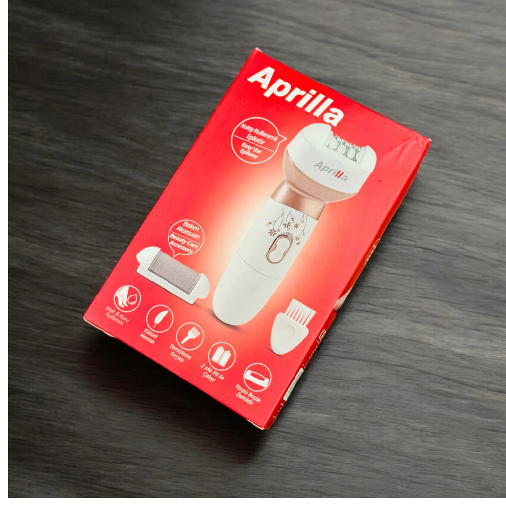 Aprilla 3in1 Epilator, Exfoliator & Buffer Face & Body