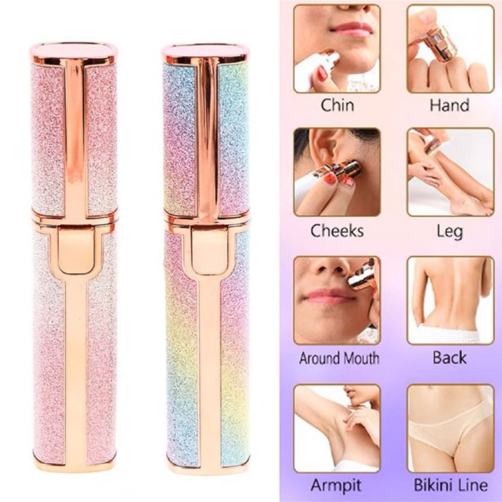 USB Rechargeable Flawless Facial Hair Remover, original 2 in 1 Hair remover