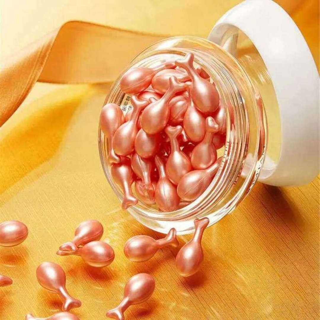 Hair Capsules in Pink and Yellow