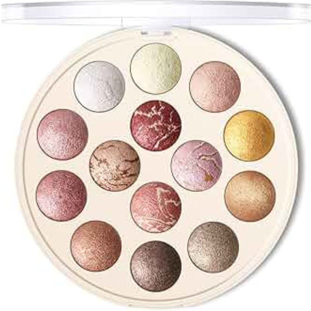 MSYAHO 14 Color Professional Makeup Baking Powder Highlighter Kit