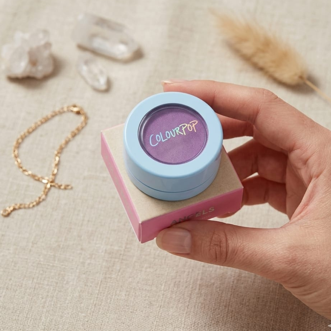 Color Pop highlighter and blush on Shade Hippo