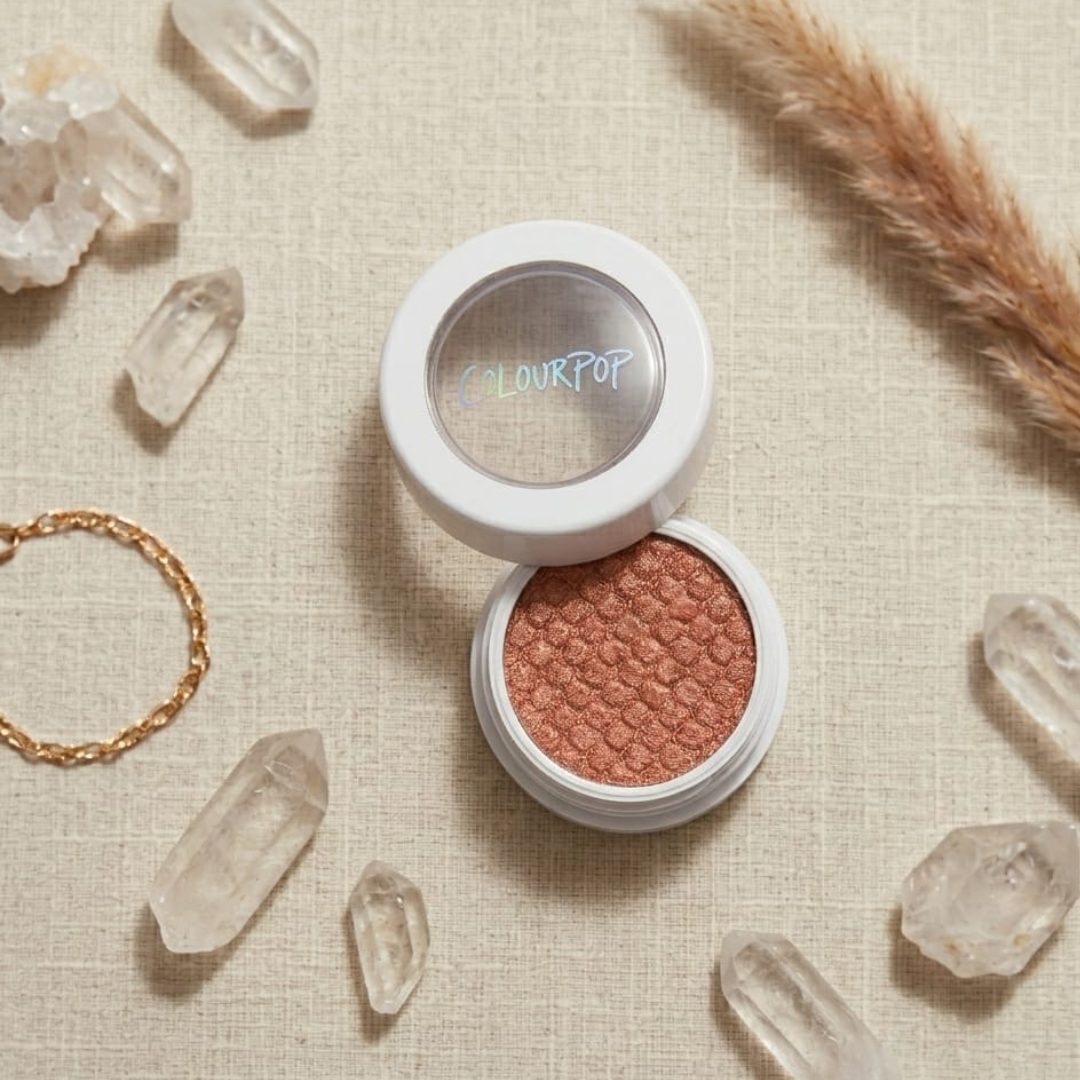 Color Pop highlighter and blush on Shade Avalon