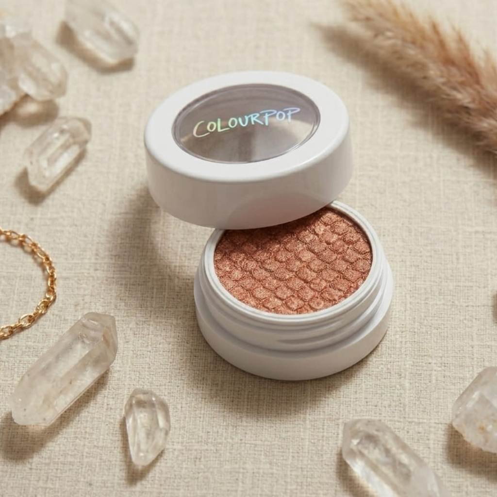 Color Pop highlighter and blush on Shade Avalon