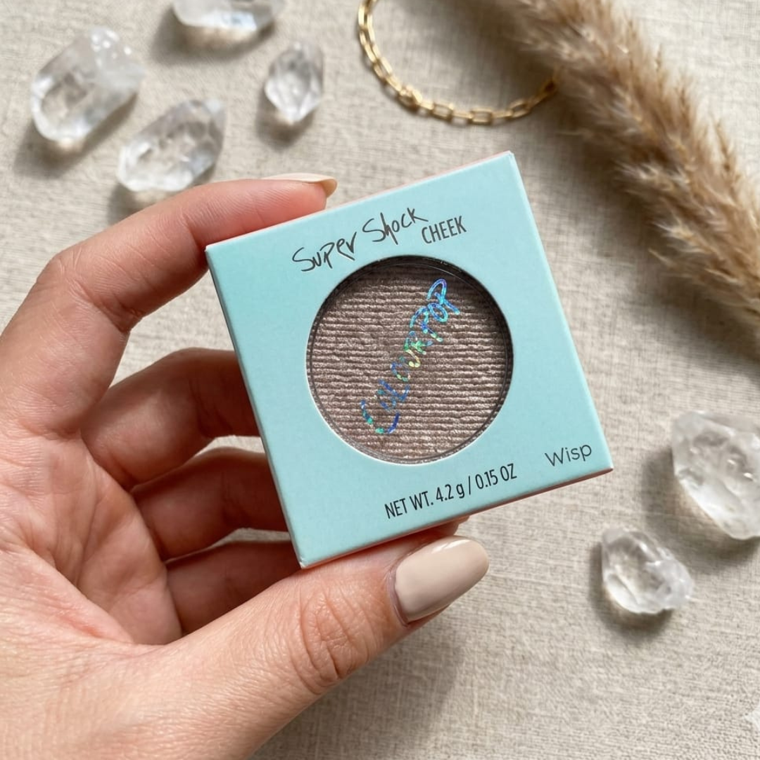 Color Pop highlighter and blush on Shade Wisp