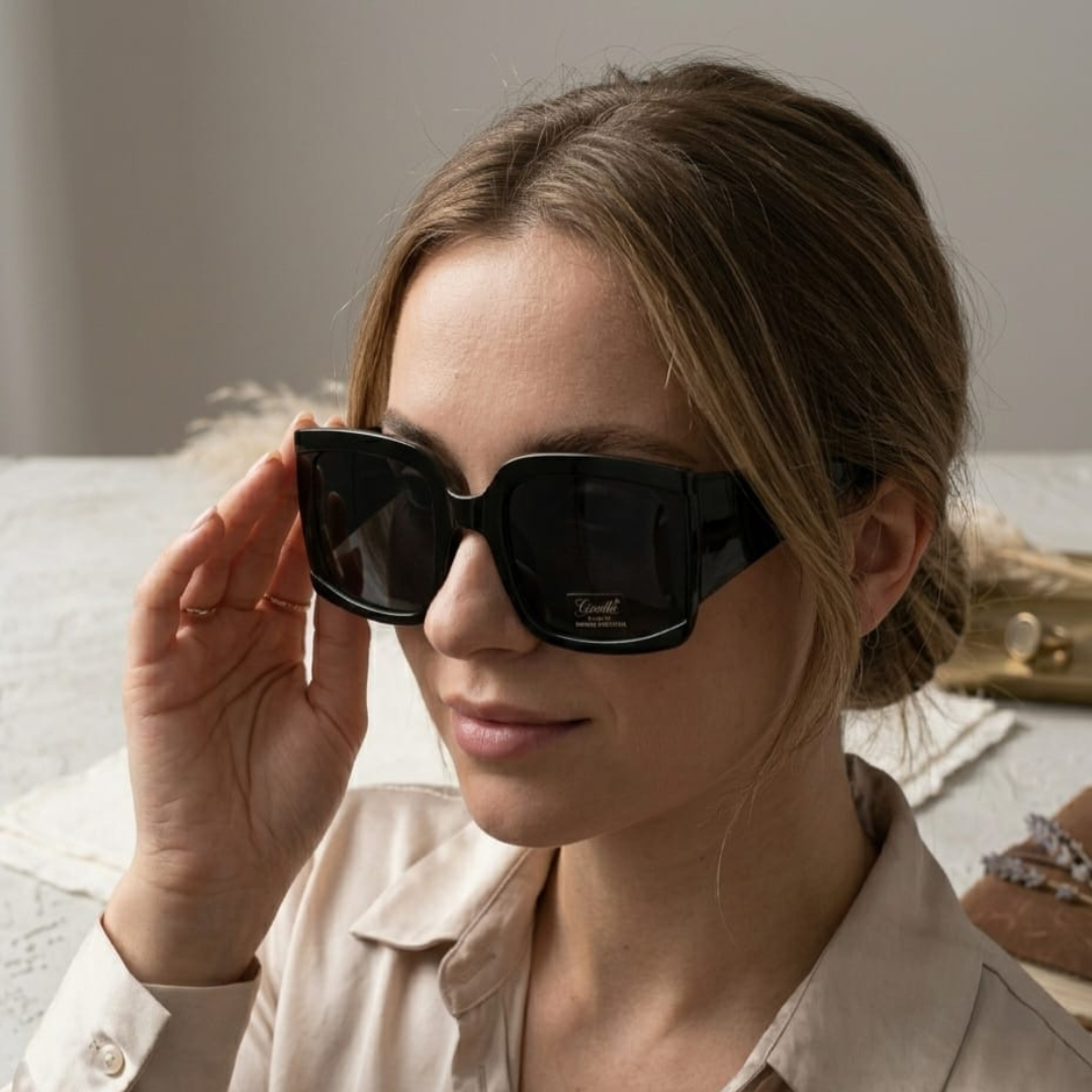 LANGSER Oversized Sunglasses Vintage Women