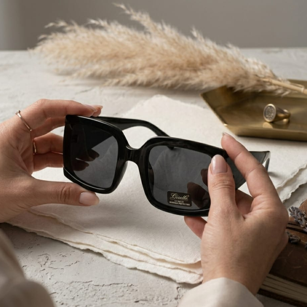 LANGSER Oversized Sunglasses Vintage Women