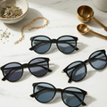 Lyrasphere Black Female Round Sunglasses