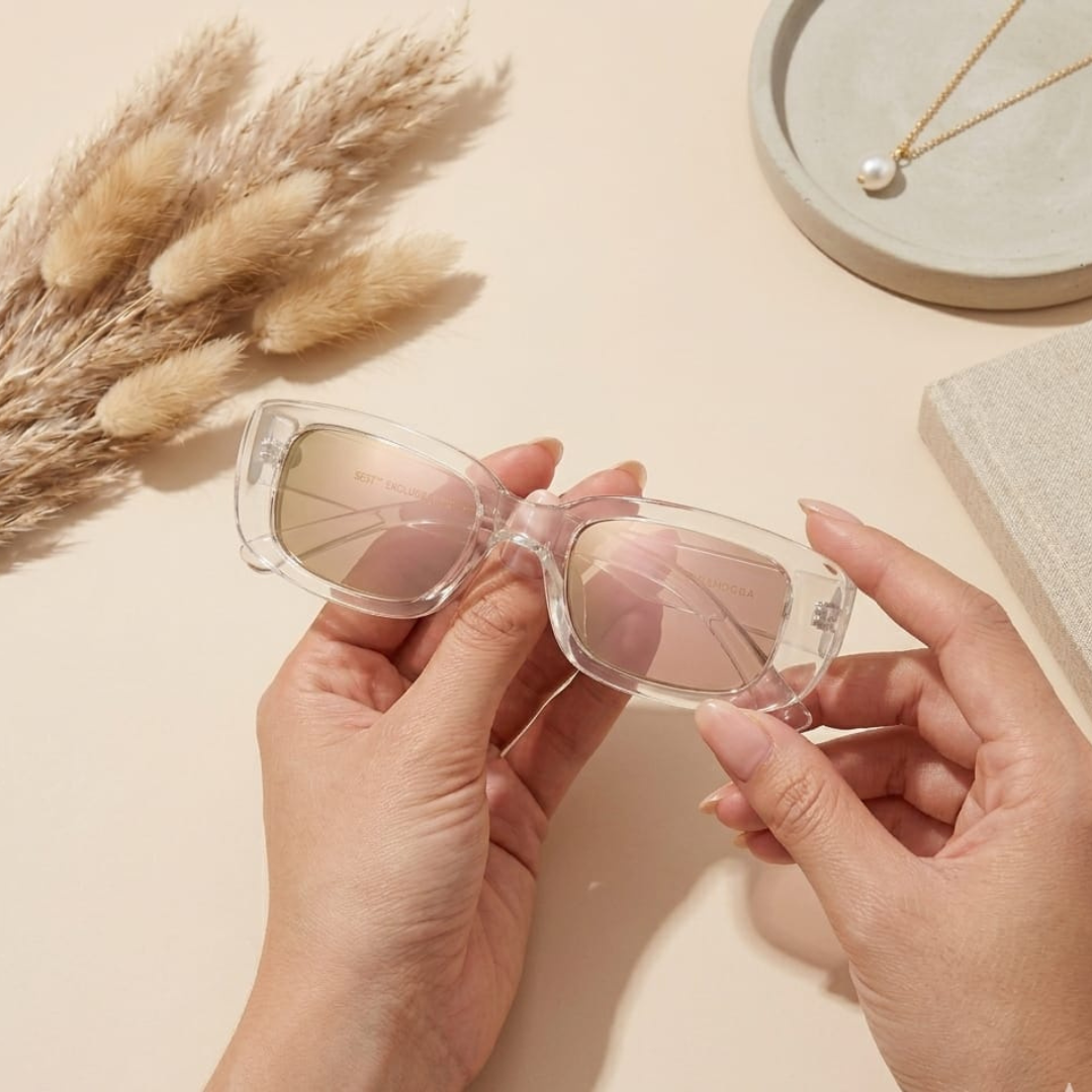 Rectangular sunglasses