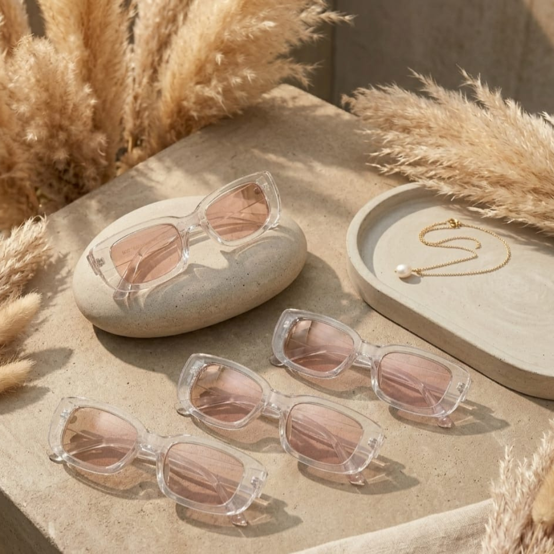Rectangular sunglasses
