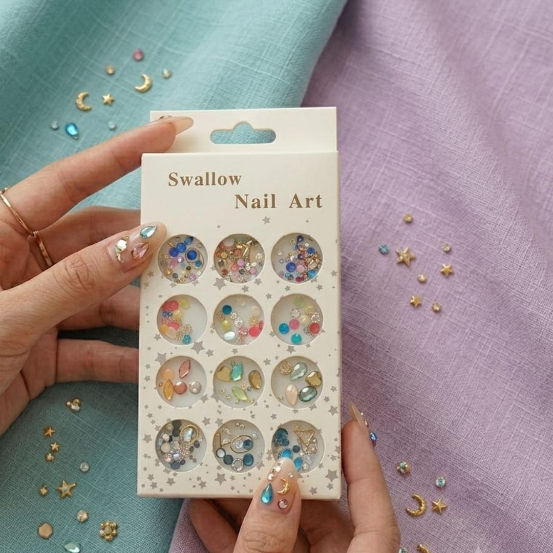 Swallow Nail Art Party Pop Multi Beads