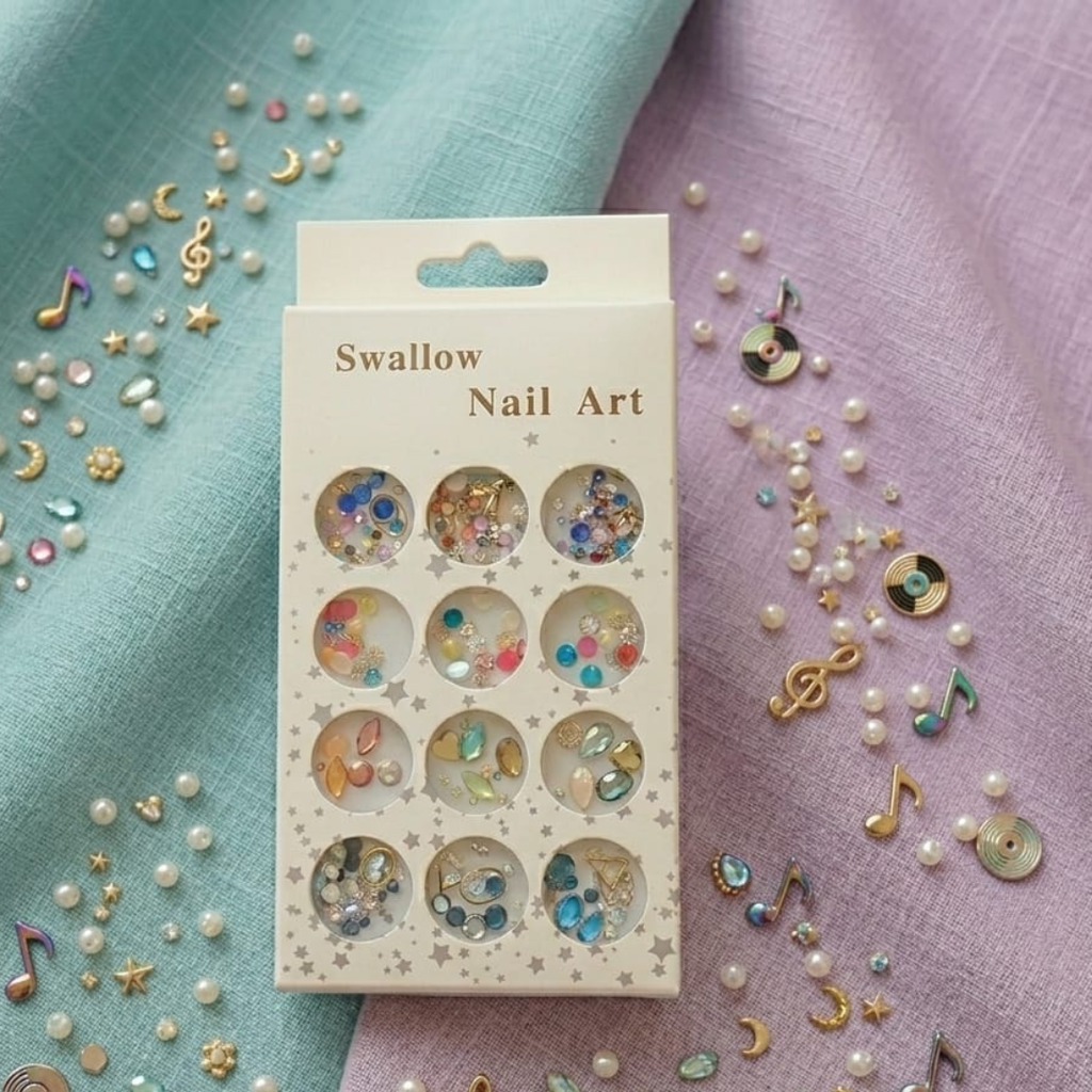 Swallow Nail Art Party Pop Multi Beads