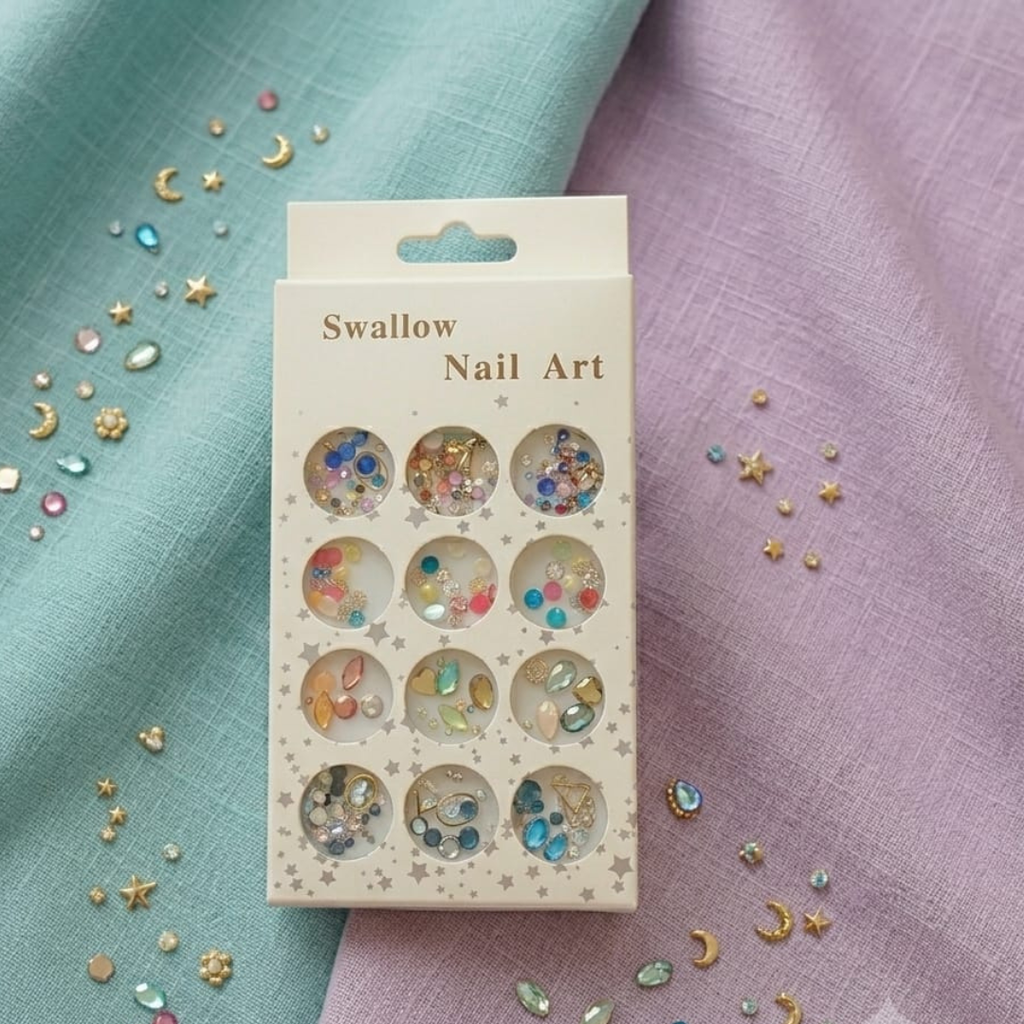 Swallow Nail Art Party Pop Multi Beads
