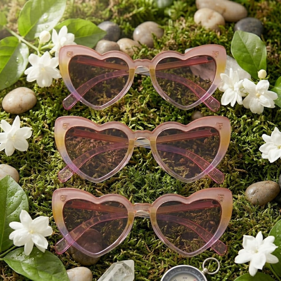 Heart Shaped Sunglasses Women Retro Cat Eye Sunglasses