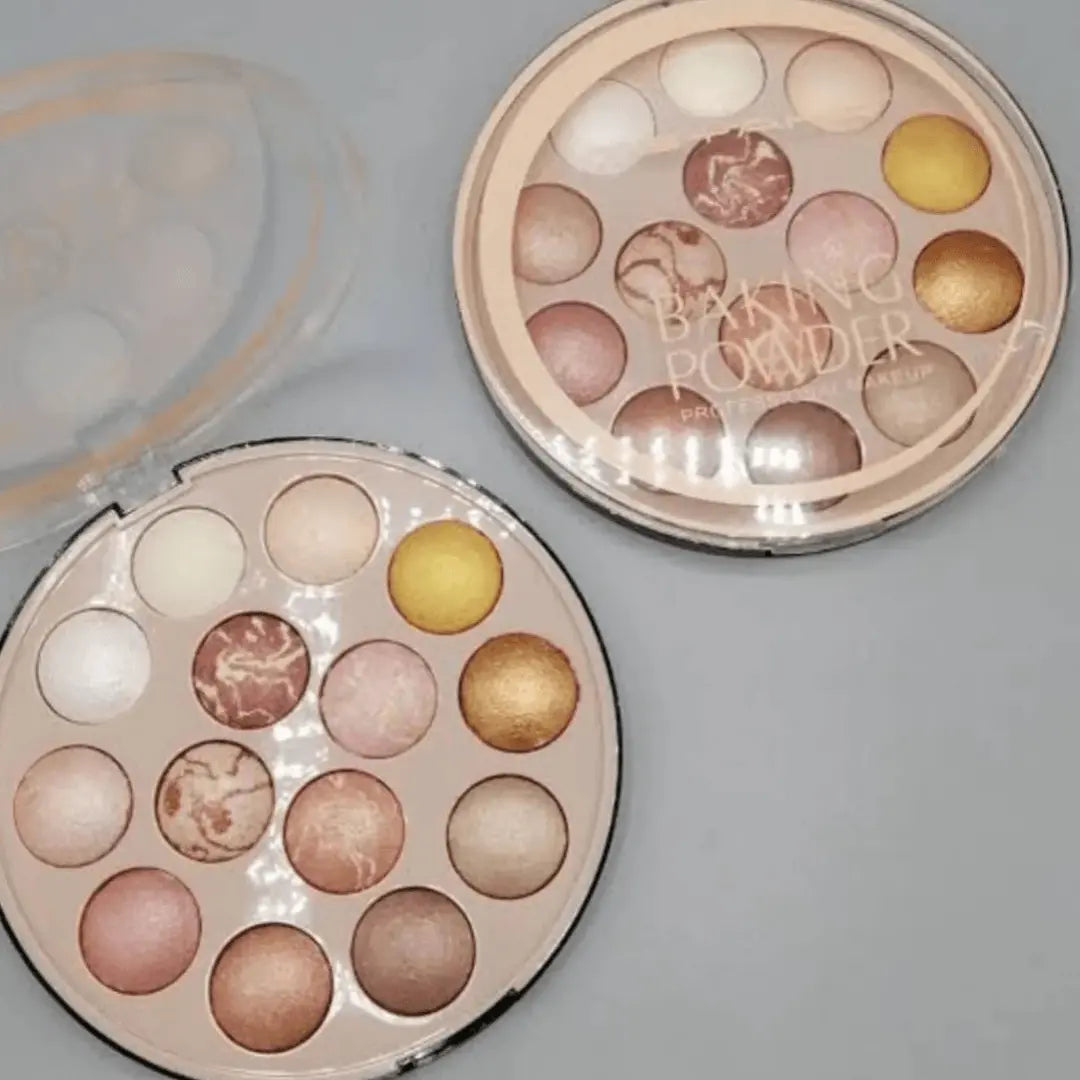 MSYAHO 14 Color Professional Makeup Baking Powder Highlighter Kit