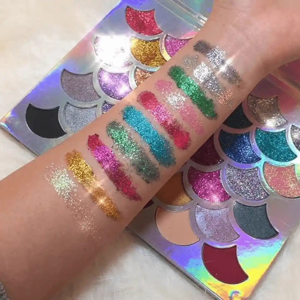 Mermaid Glitter Matte Eye Shadow Palette