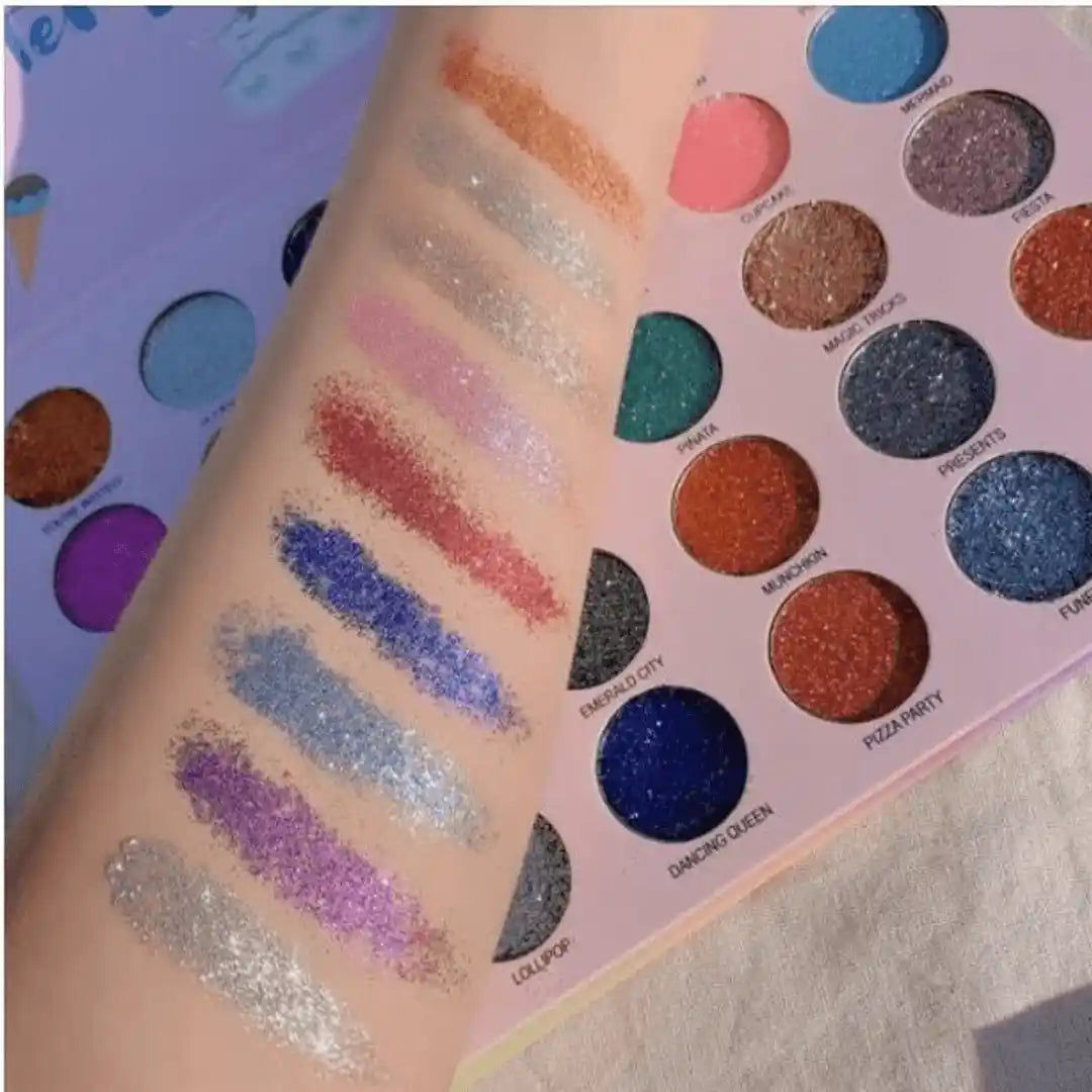 Happy Unicorn 30 Color Glitter Eyeshadow Palette