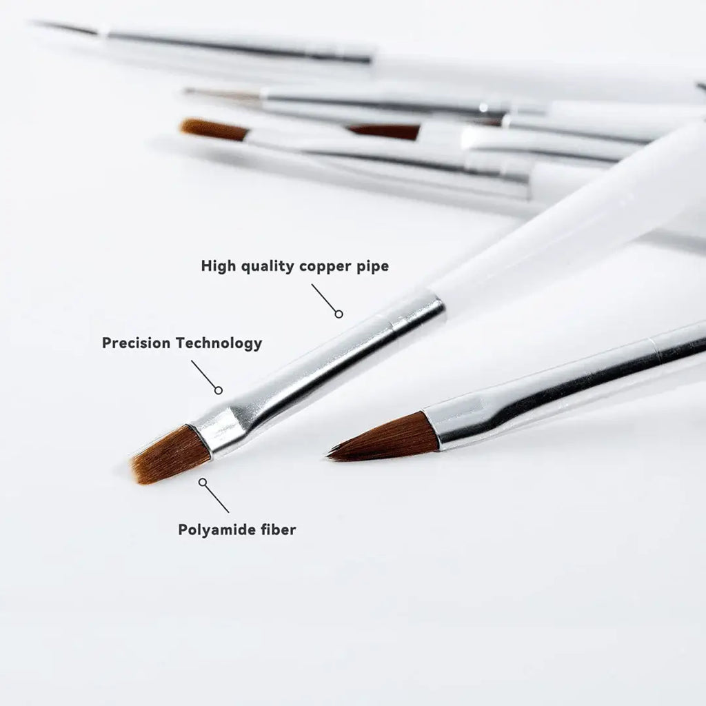 Acrylic 3d Nail Art Brush Set 8 Pieces