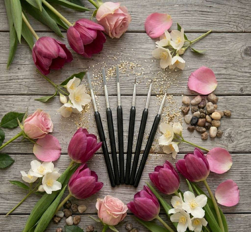 6 piece nail art brushes