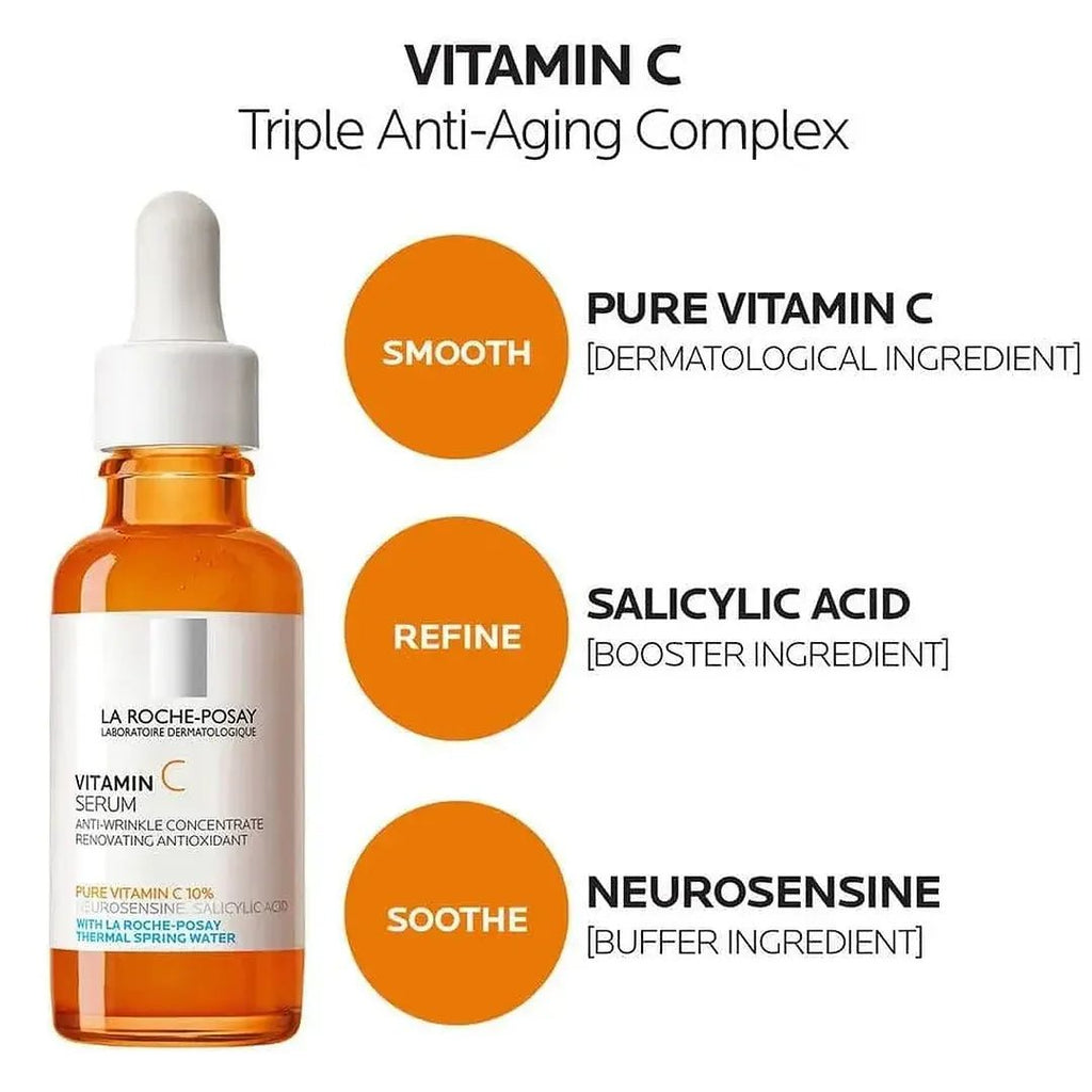 LA ROCHE -POSAY Pure Vitamin C10 Serum 30ML - Cosmera.store