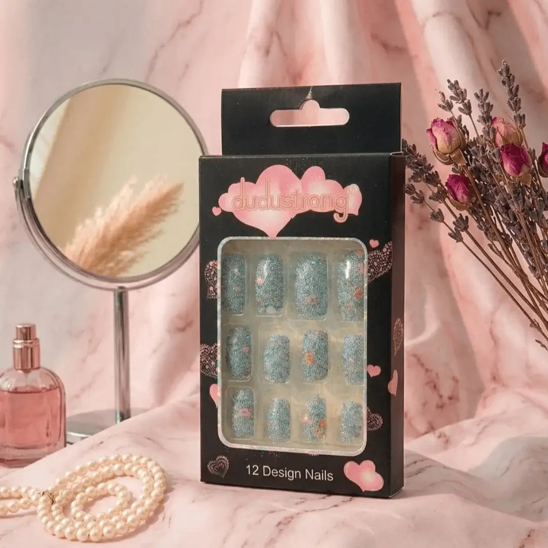 Sky Blue Nails